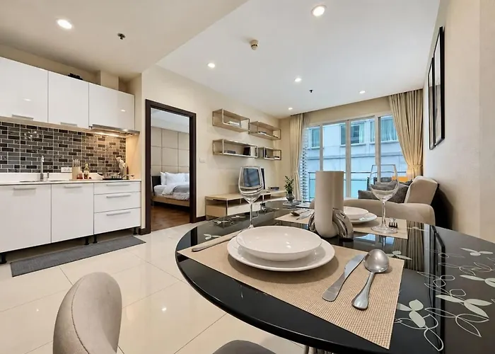 Apartment 300m To Bts L Large 50sqm L Pool And Sauna *